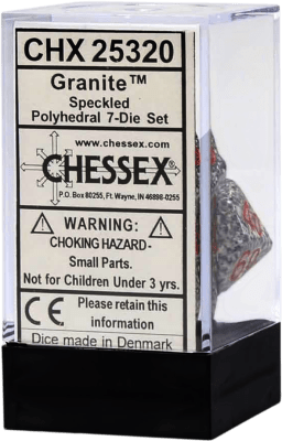 Chessex Die Rol Set Speckled (Granite)1