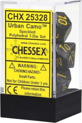 Chessex Die Rol Set Speckled (Urban Camo)1