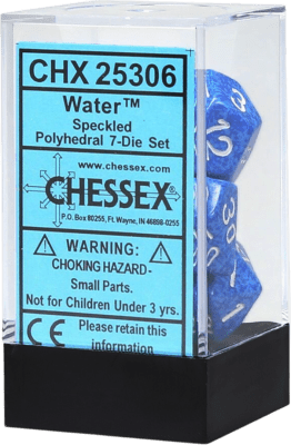 Chessex Die Rol Set Speckled (Water)1