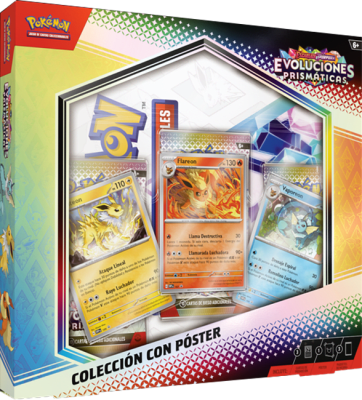 Colección con Poster Pokémon TCG: Evoluciones Prismáticas