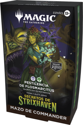 Baraja Commander MTG: Secretos de Strixhaven - Pestilencia de Flosmarcitus