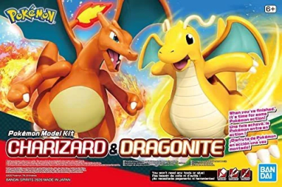 Model Kit Bandai Hobby Pokémon: Charizard & Dragonite