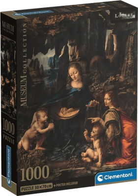 Puzzle Clementoni Museum Collection 1000 Piezas ((Da Vinci) The Virgin of the Rocks)1