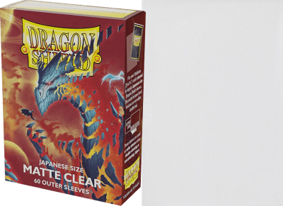 Protectores Dragon Shield Japanese/Small Matte Outer Sleeves: Clear
