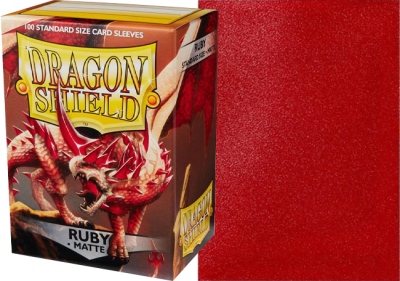 Protectores Dragon Shield Standard Matte: Ruby1