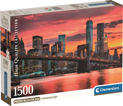 Puzzle 1500 Piezas HQC Clementoni East River at Dusk
