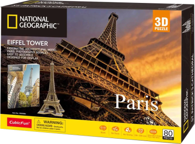 Puzzle 3D National Geographic: Eiffel Tower