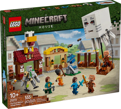 LEGO Minecraft: El Ataque a la Aldea del Globo de Ghast
