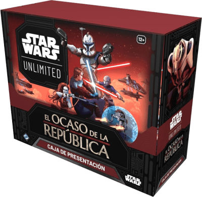 Caja de Presentación Star Wars Unlimited: El Ocaso de la República1