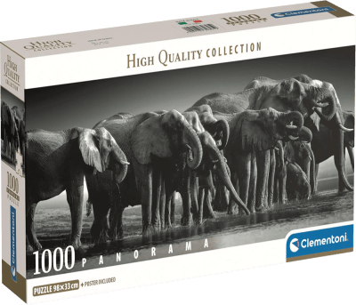 Puzzle 1000 Piezas HQC Panorama Clementoni Herd of Giants1