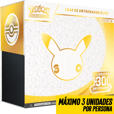 PREVENTA Caja de Entrenador de Elite Pokemon TCG: Celebracion 30 Aniversario