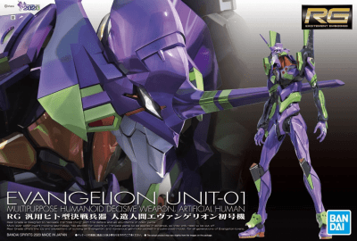 Model Kit Bandai Hobby RG: Evangelion Unit-01 Purpose Humanoid Decisive Weapon1