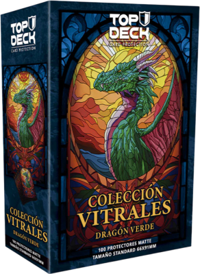 Protectores Standard Top Deck Vitrales Dragon Verde1