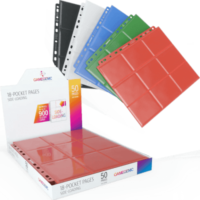 Gamegenic Essential Line SIdeloading 18-Pocket Pages Display1