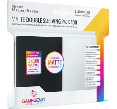 Gamegenic Matte Double Sleeving Pack (100)