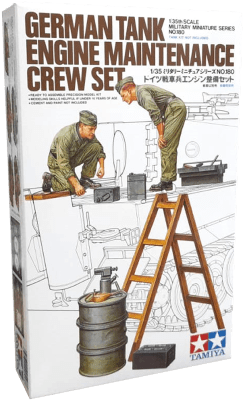 Model Kit Tamiya: German Tank Engine Maintenance Crew Set