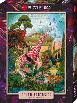 Puzzle 1000 Piezas Fauna Fantasies Heye: Giraffolove