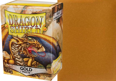 Protectores Dragon Shield Standard Matte: Gold