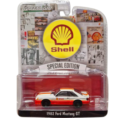 GreenLight Collectibles: 1:64 1982 Ford Mustang GT Shell Oil Special Edition Series 21