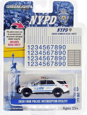 GreenLight Collectibles: 1:64 2020 Ford Police Interceptor Utility NYPD