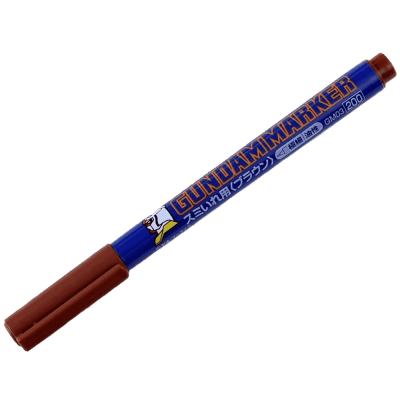 Marcador Gundam Marker GM03 Brown Fine Line (Permanent)