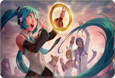 Playmat Ultra Pro MTG: Hatsune Miku Summer Sol Ring1