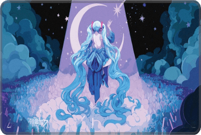 Playmat Ultra Pro MTG: Hatsune Miku Spring Inspiring Vantage