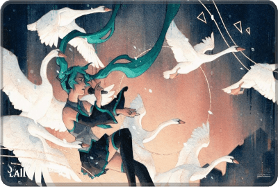 Playmat Ultra Pro MTG: Hatsune Miku Winter Swan Song1