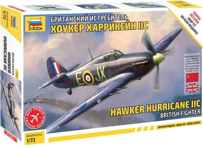 Model Kit Zvezda: 7322 Hawker Hurricane IIC British Fighter