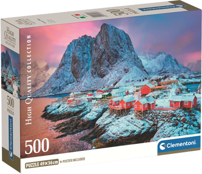 Puzzle 500 Piezas HQC Clementoni  Hamnoy Village1