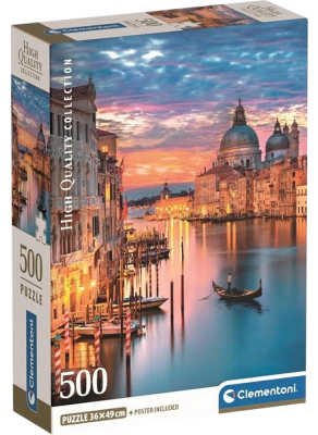 Puzzle 500 Piezas HQC Clementoni Lighting Venice