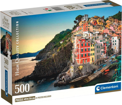 Puzzle 500 Piezas HQC Clementoni Riomaggiore Coast1