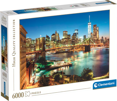 Puzzle 6000 Piezas HQC Clementoni Brooklyn Bridge Lights1