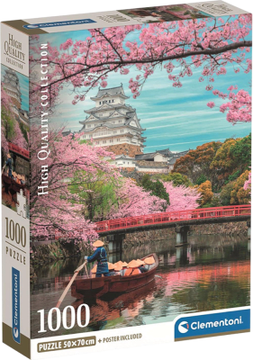Puzzle 1000 Piezas HQC Clementoni Himeji Castle in Spring1
