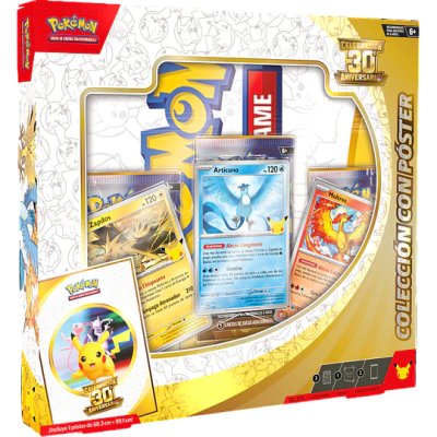 Coleccion con Poster Pokemon TCG: Celebracion 30 Aniversario1