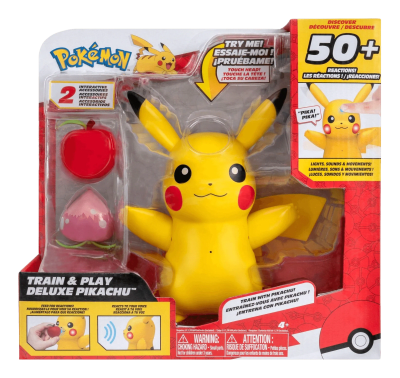 Figura Jazwarez Pokémon Train & Play Deluxe Pikachu