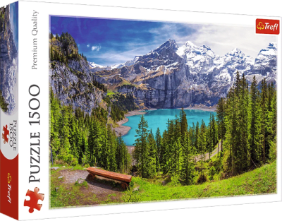 Puzzle Trefl 1500 Piezas (Lake Oeschinen, Alpy, Switzerland)