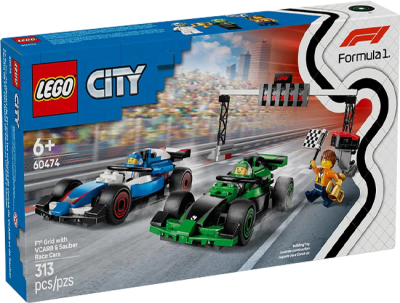 LEGO City: Parrila de F1® con Autos de Carreras VCARB y Sauber