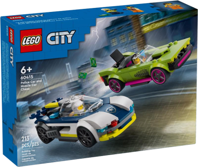 LEGO City: Auto de Policía Potente y Auto Deportivo1
