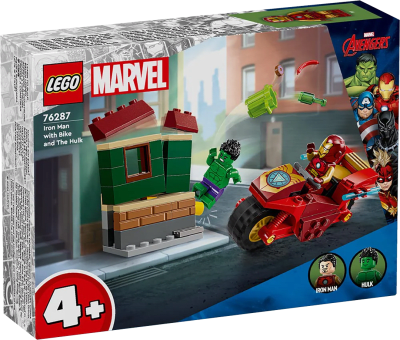LEGO Marvel: Iron Man con Moto y Hulk