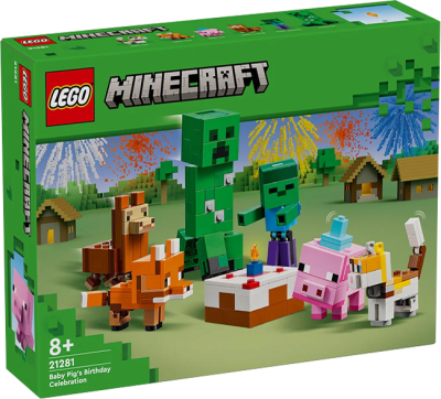 LEGO Minecraft: Fiesta de Cumpleaños del Cerdo Bebé1
