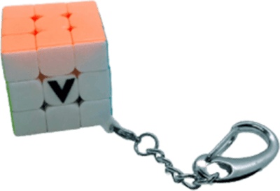 Llavero Cubo Rubik V-Cube 3x3 Flat
