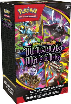 PREVENTA Booster Bundle Pokémon TCG: Megaevolucion - Tinieblas Umbrías1