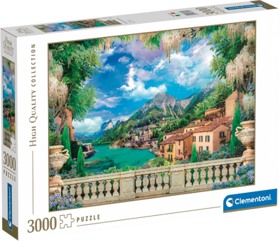 Puzzle 3000 Piezas HQC Clementoni Lush Terrace on Lake