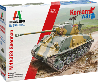 Model Kit Italeri: M4A3E8 Sherman (Korean War)1