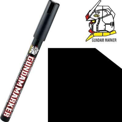Marcador Gundam Marker GM301 Black Pour Extra Thin (Permanent)