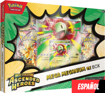 Caja Pokemon TCG: Ascenso Heroico - Mega Meganium EX
