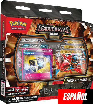 PREVENTA Baraja Combate de Liga Pokémon TCG: Mega Lucario EX1