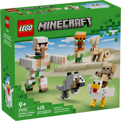 LEGO Minecraft: Ataque del Jinete Avícola en el Desierto1