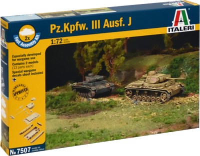 Model Kit Italeri: Pz.Kpfw. III Ausf. J